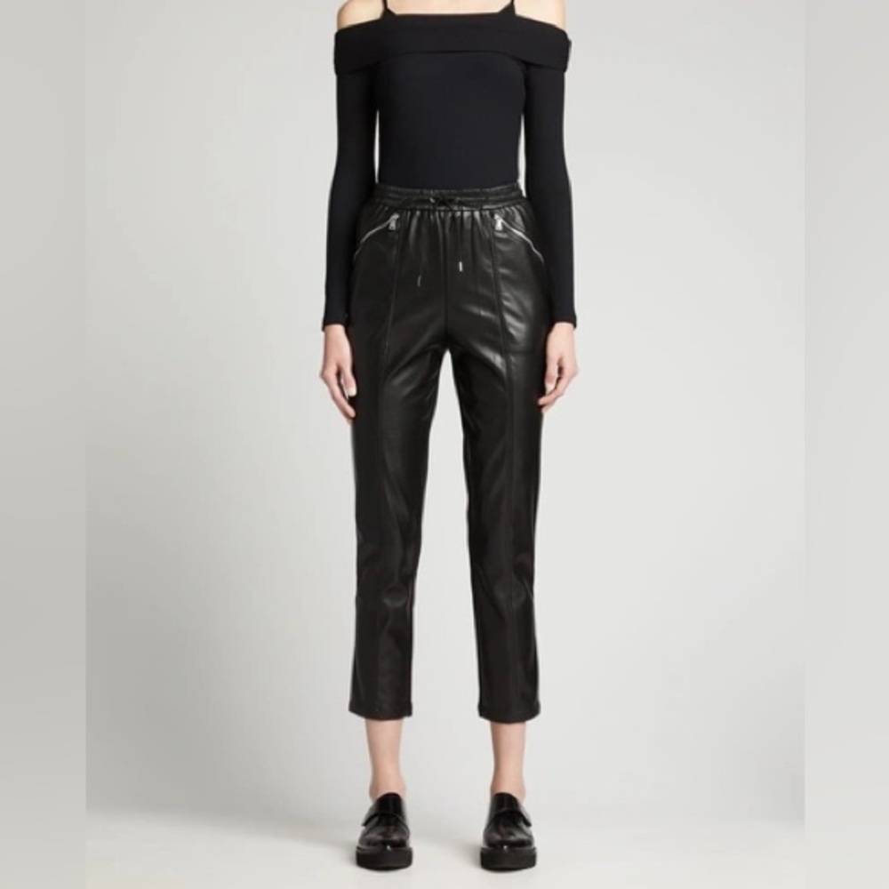 JONATHAN SIMKHAI Vegan Stretch Leather Pant